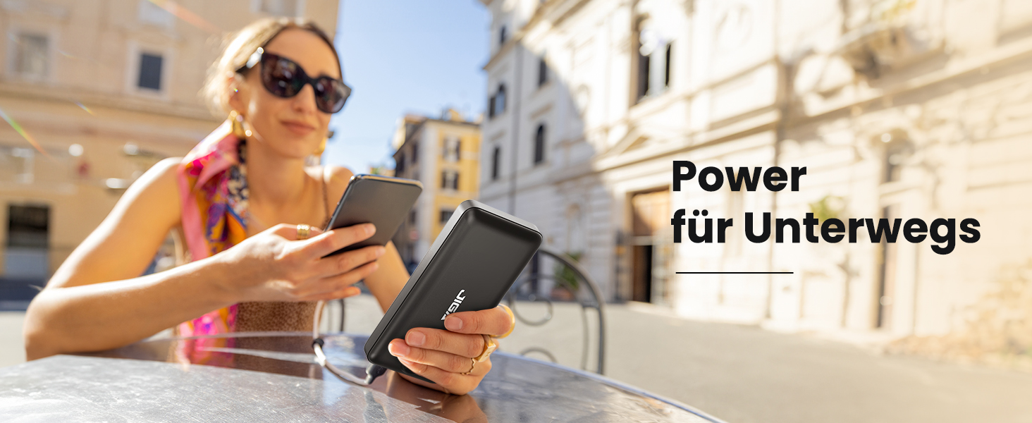 Power Bank 27000mAh з швидкою зарядкою 22.5W та PD20W, USB-C, для iPhone, Huawei, Samsung