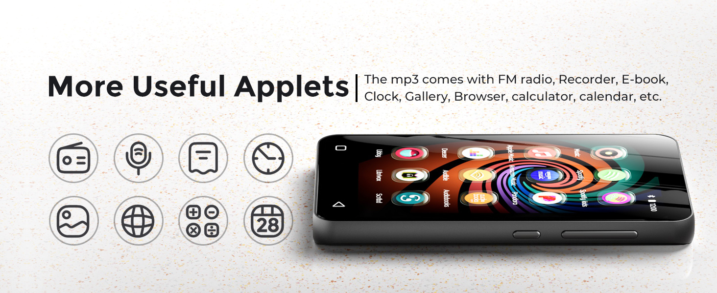 MP3 плеєр Innoasis з Bluetooth та WiFi, 4