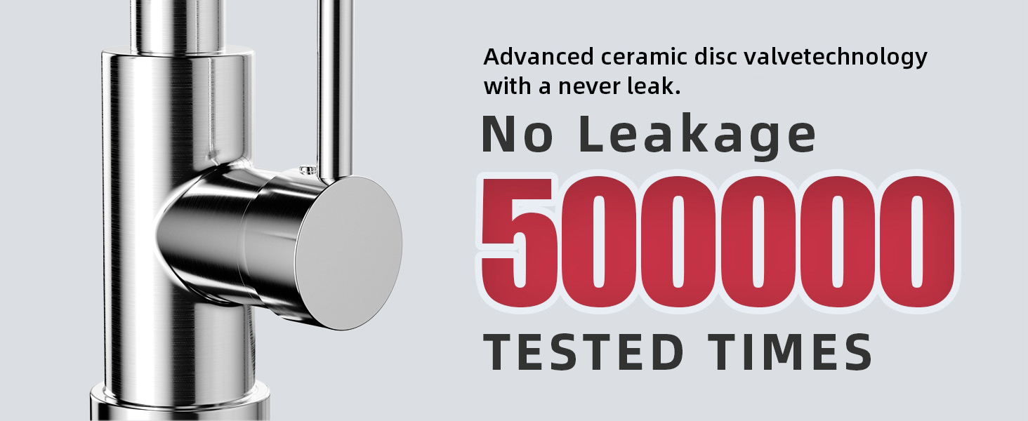 Змішувач для кухні Cobbe з висувним виливом та душем, 2 режими, поворотний на 360°, високий тиск, хром