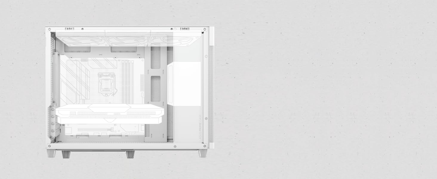 Корпус ASUS Prime AP201 MicroATX чорного кольору (33 літри, підтримка 280/360 мм кулерів, відеокарти до 338 мм, стандартний ATX блок живлення)