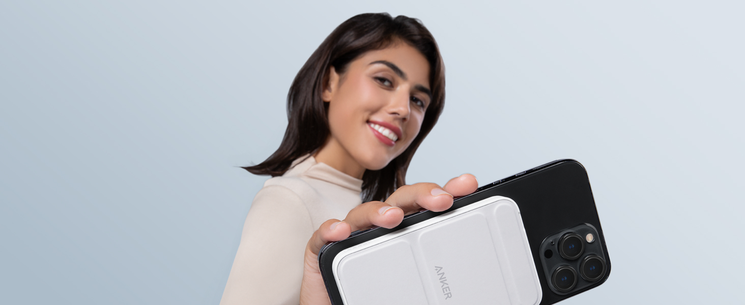 Anker MagGo Powerbank 5000mAh з магнітним з'єднанням, USB-C, для iPhone 17/16/15/14/13/12