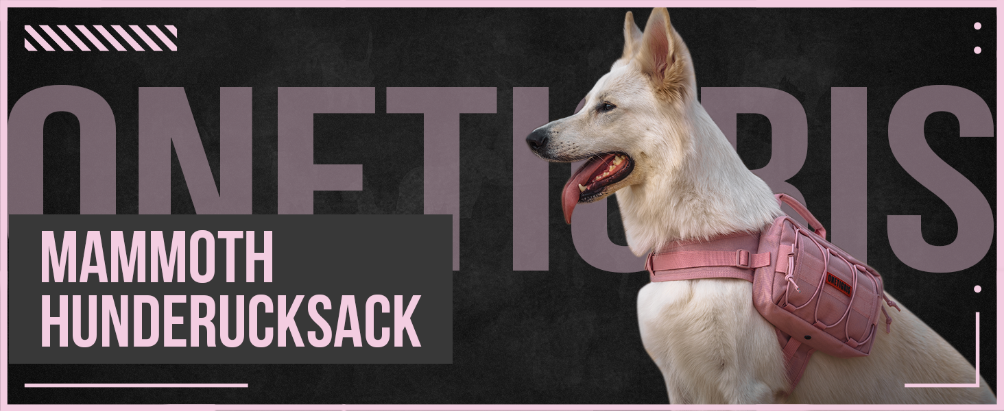 Рюкзак для собак OneTigris 2.0, рожевий, для собак великих розмірів (L, M)