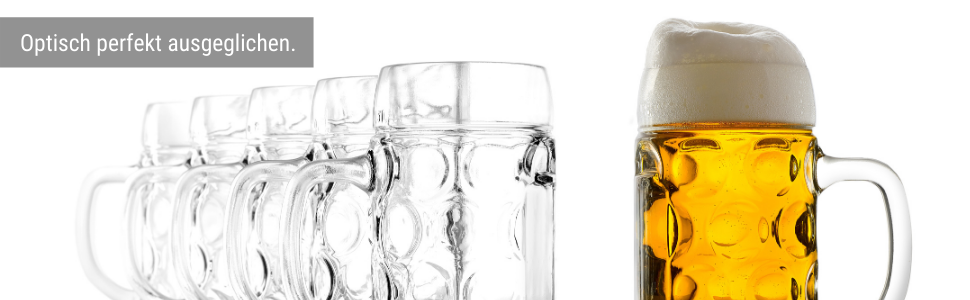Набір пивних кружок Stölzle Lausitz ISAR, 6 шт, 0,5 л, скло Soda Lime