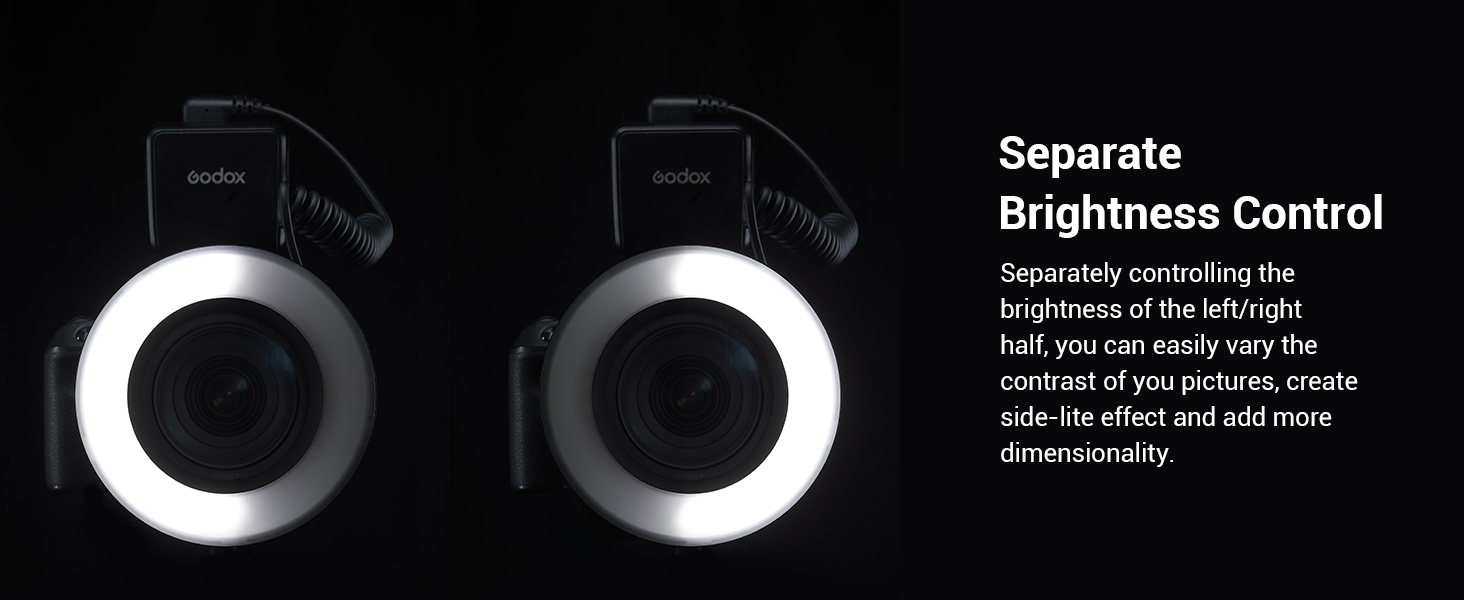 GODOX RING72: LED кільцеве світло для макрозйомки та портретів, 5600K, гнучке, 360°