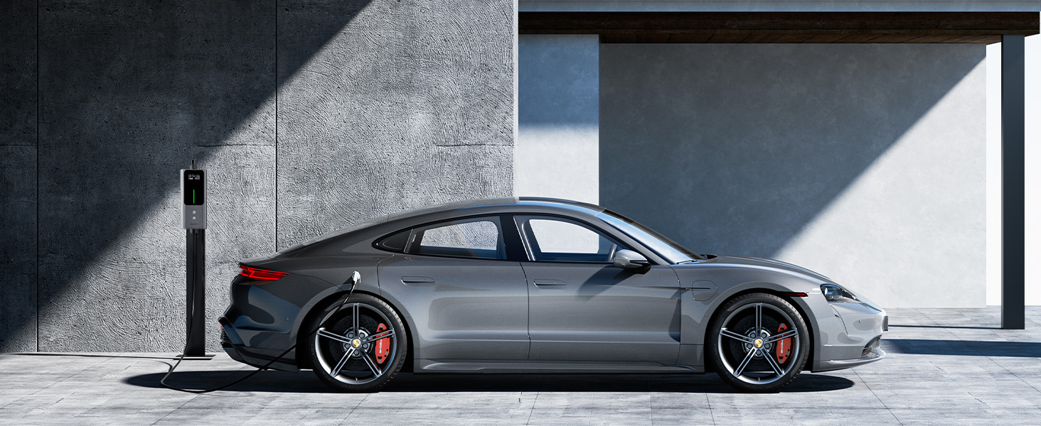 Кабель для зарядки електромобіля Type 2 Schuko 3.68kW, 6-16A, 5M, 1-фазний, з цифровим дисплеєм, IP65, IEC 62196-2 PHEV/EV