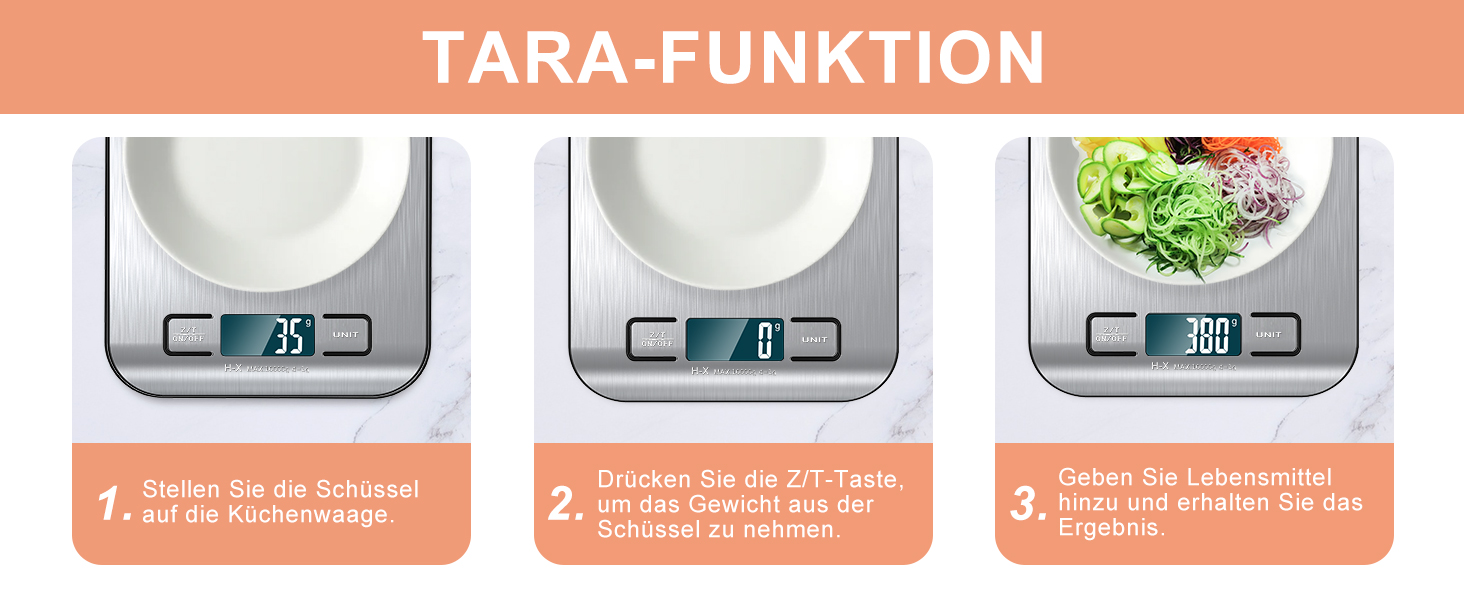 Цифрова кухонна вага 10 кг з LCD дисплеєм та функцією тарування, для випічки, приготування їжі та зважування ювелірних виробів, 1г, срібна, K1H
