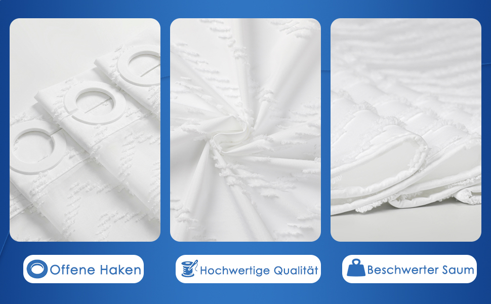 Водонепроникна штора для душу з тканини 180x190 см, 260 GSM, антигрибкова, сіра (біло-бохо) - Преміум якість