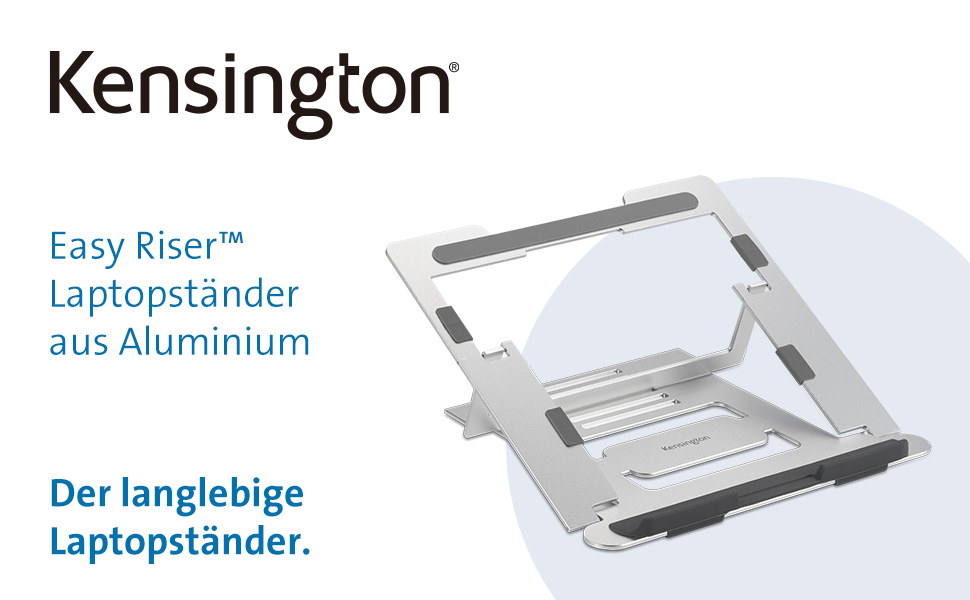 Підставка для ноутбука Kensington EasyRiser Silber: регульована, з вентиляцією, для екранів до 16 дюймів
