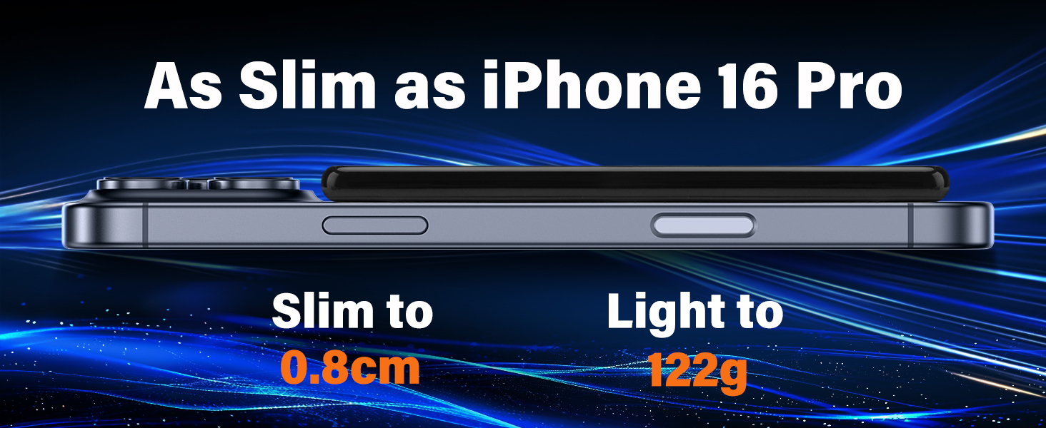 Power Bank MagSafe 5000mAh з підтримкою PD 20W та QC 3.0 - Білий/Чорний. Швидка зарядка, USB-C, для iPhone 17/16/15/14/13