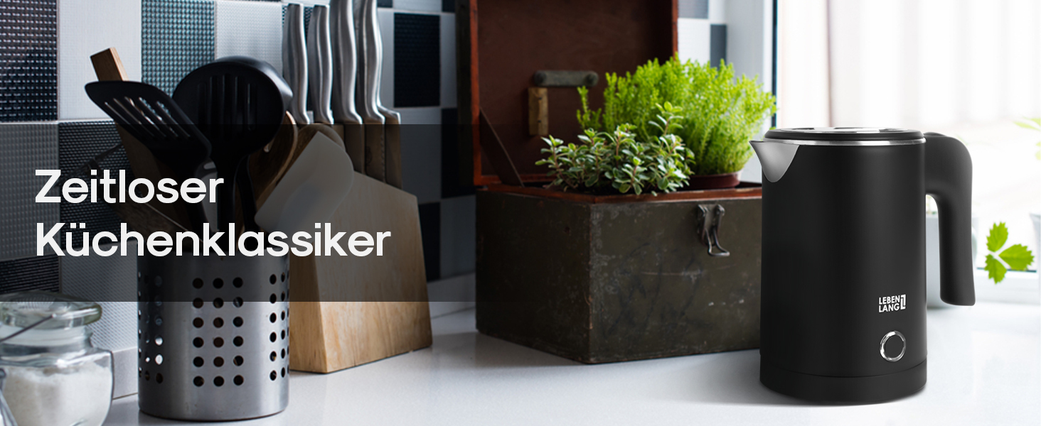 Електричний чайник для подорожей LEBENLANG з нержавіючої сталі, 500 мл, без BPA, 600W, білий, для кемпінгу та подорожей