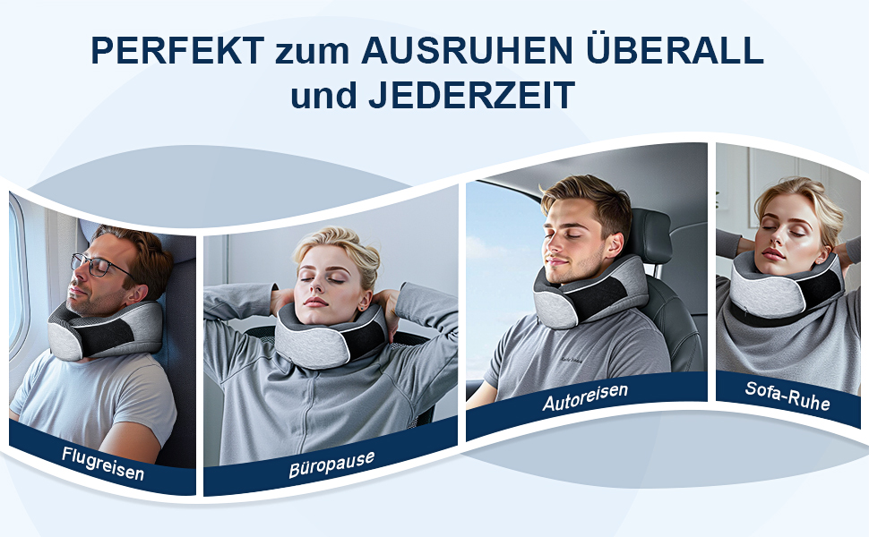 Подушка для шиї у подорожах: ортопедична, з memory foam, для дорослих та дітей, з маскою для сну та навушниками, якісний чохол