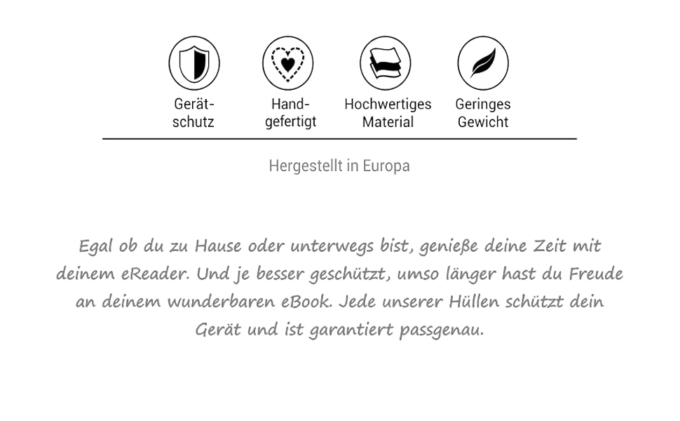 Чохол для Kindle Paperwhite 7 (Amazon) | Шкіряний чохол з ворсового фетру, Made in Germany (Антрацит - зелений)