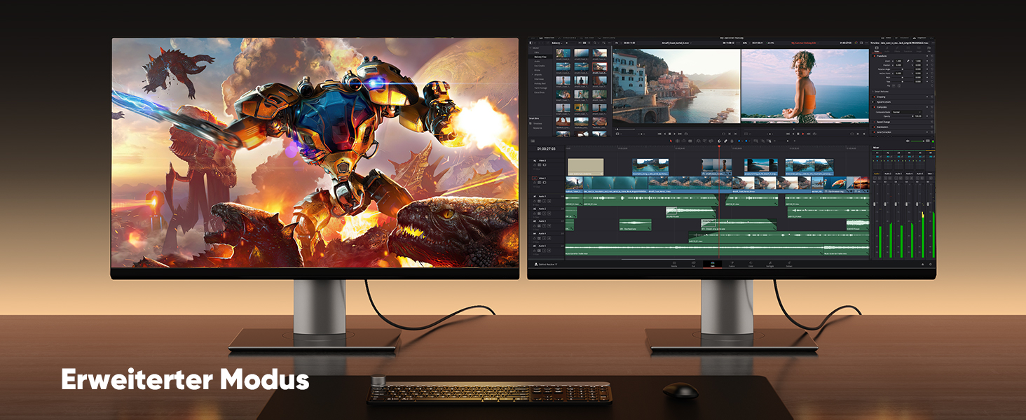 HDMI 2.1 Кабель SNOWKIDS 3 метри (2 шт.), 8K 10K, 48Gbps, Highspeed, HDR, HDCP 2.2/2.3, сумісний з RTX 3080, PS5, X-Box, проекторами, чорний