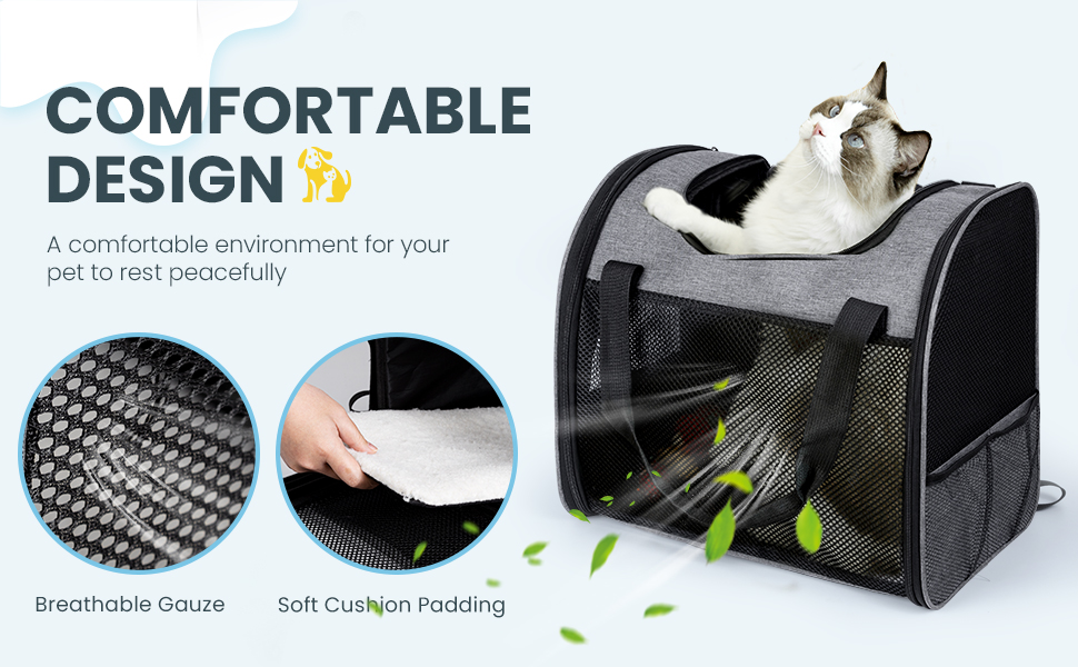 Рюкзак для кота з вікном, складаний рюкзак для собак, переноска для тварин до 8 кг