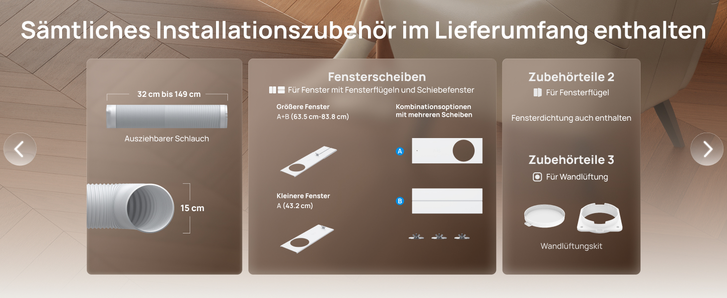 Портативний кондиціонер DREO 10000 BTU з охолодженням без дренажу, керуванням через додаток/голос/пульт, таймером 24 год та функцією вентилятора та осушувача повітря, AC515S