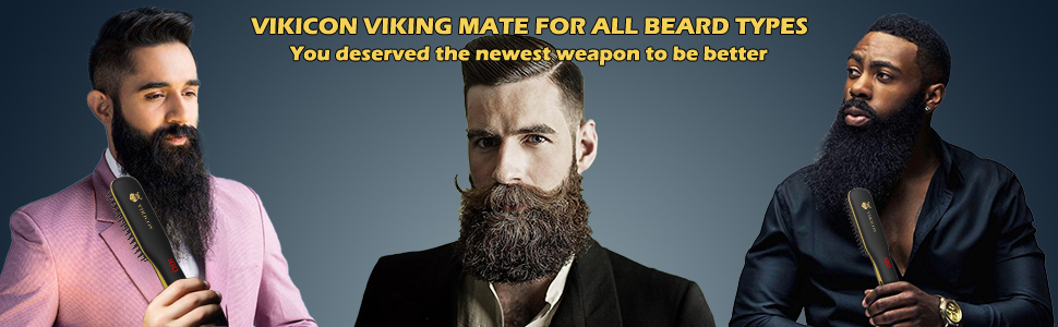 Електричний випрямляч для бороди чоловічий з LED-дисплеєм, керамічний та іонний, для подорожей та дому