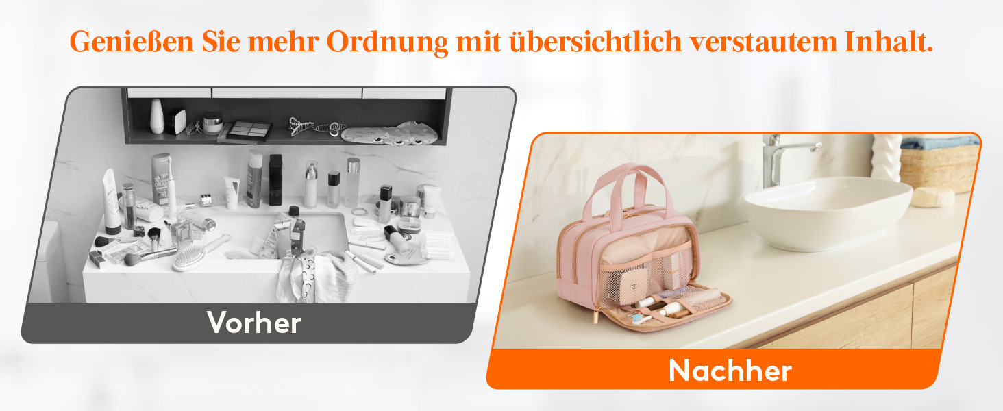 Lifewit Косметичка для подорожей 5L, Водовідштовхувальна, з відділенням для мокрого, Рожева