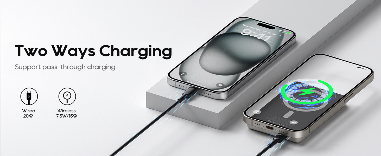 Powerbank MagSafe 10000mAh з PD 20W, бездротова зарядка, USB-C, LED-дисплей, для iPhone 17/16/15/14/13/12, серія Pro/Pro Max, Titanium Grey