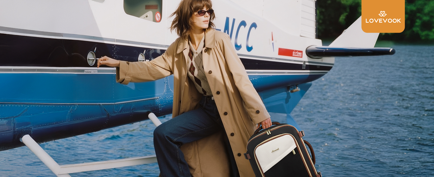 Рюкзак для ручної поклажі LOVEVOOK 45x36x20, 32L, чорний. Підходить для Ryanair, Eurowings, Wizz Air. З антикрадіжною кишенею.