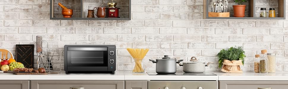 Електрична піч Cecotec Bake&Toast 1090 Black, 10 л, 1000 Вт, таймер 60 хв, регулювання температури до 230ºC, деко, решітка-гриль та щипці з ручкою