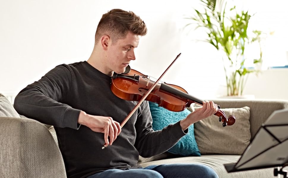 Скрипка Gear4music повного розміру для дорослих початківців з футляром та струною