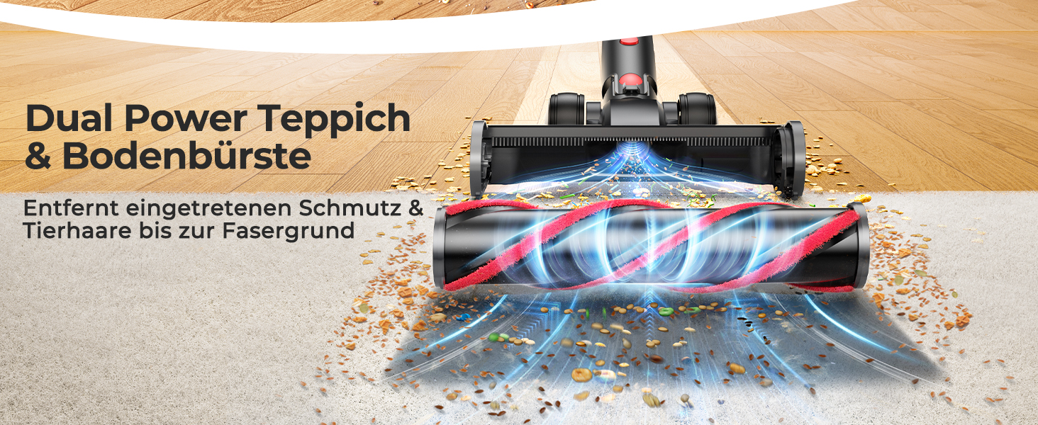 Бездротовий акумуляторний пилосос Fieety 8-в-1, 50kPa, 600W, 65 хв, 1.6л, без мішка, з антизаплутуванням волосся, насадка для диванів, станція зарядки, для шерсті тварин, килимів, твердих поверхонь, авто