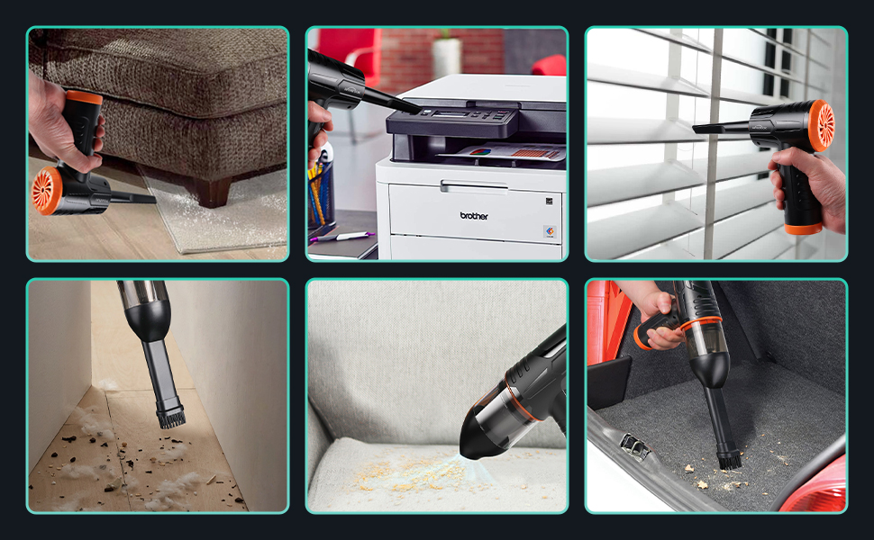 Електричний пилосос-фен для чищення поверхонь C-Air Duster & Vacuum: для ноутбука, авто, офісу