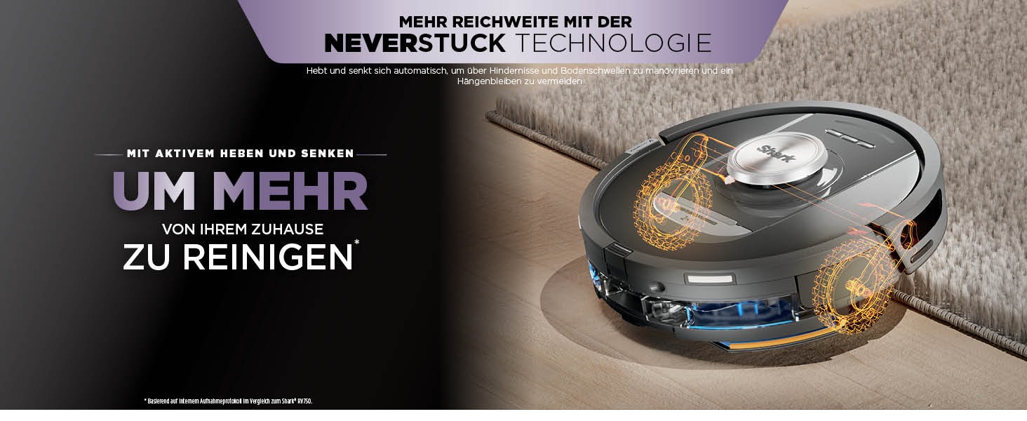 Робот-пилосос Shark PowerDetect 2-в-1 з функцією миття, NeverTouch Pro, самостійне очищення до 60 днів, LiDAR-навігація, NeverStuck, керування через додаток, RV2800ZEEU, 2 щітки, Anti-Micro Pads, 1 капсула