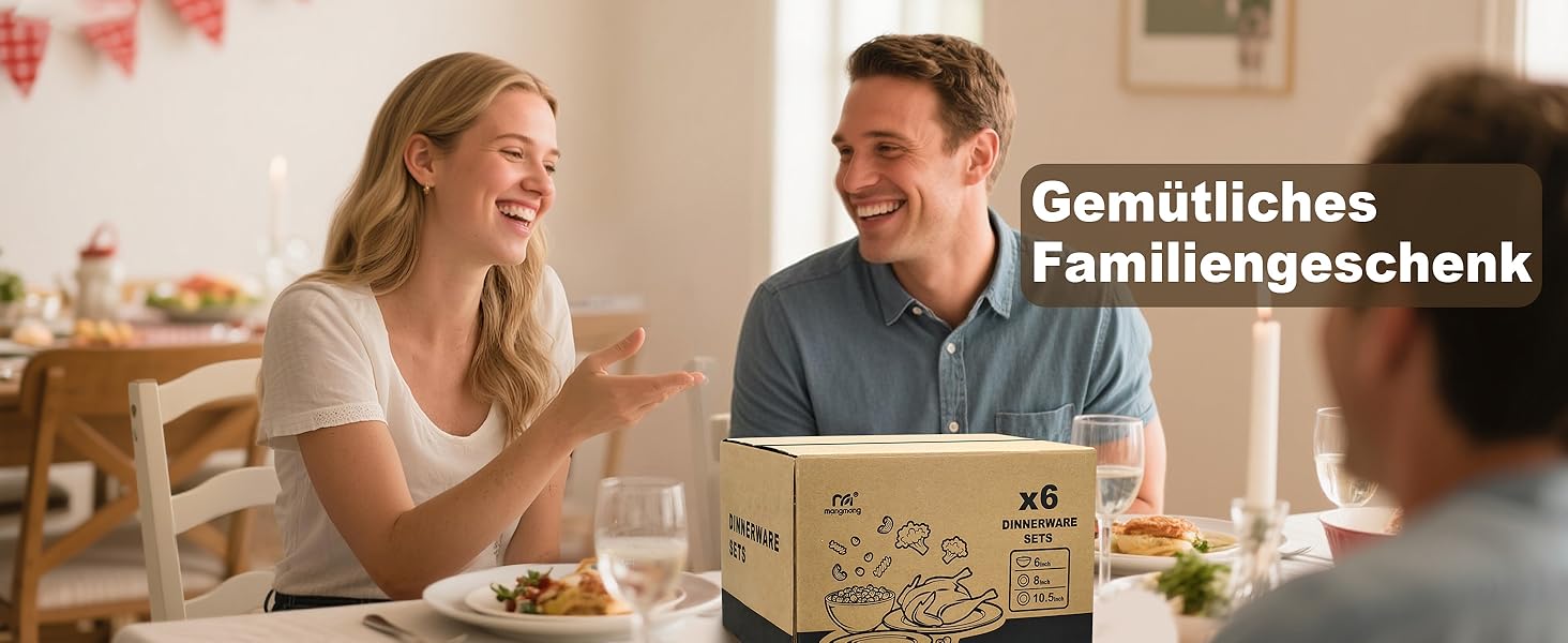 Набір посуду 12 шт. – 36 предметів, міцний, легкий, з мисками для каші 26 oz, десертними та обідніми тарілками 10,5 дюймів, придатний для миття в посудомийній машині, багаторазовий, подарунок для дому, для щоденного використання, посуд білий