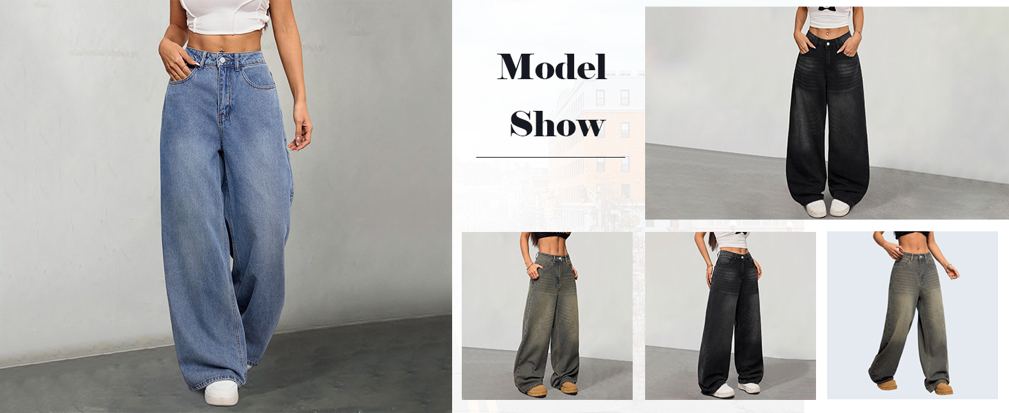 Джинси жіночі широкі Baggy Denim Y2K 90-ті Vintage Hip Hop чорні XL