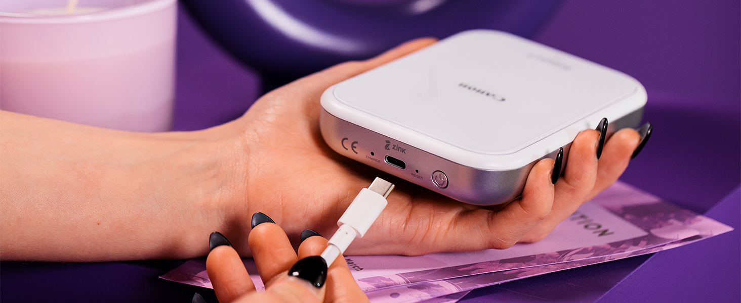 Canon Zoemini 2: Портативний фотодрук, Bluetooth 5.0, USB-C зарядка, Рожеве золото (Disney Limited Edition)
