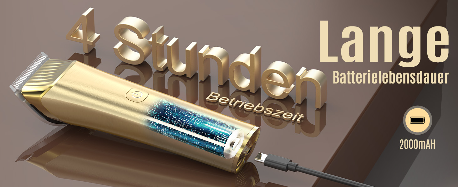 Машина для стрижки коней Oneisall бездротова, потужна, 7000 обертів, для густого та сплутаного волосся, чорна