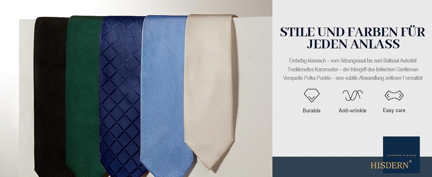 HISDERN Комплект краватки та нагрудного хустинки в клітинку для чоловіків, формальний стиль, класичний, для весілля, бежевий