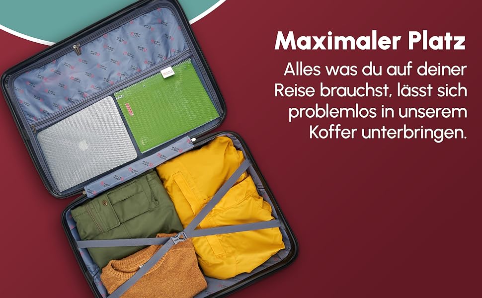 ABS валіза Hartschalenkoffer Easy Move - ергономічна та безпечна, 54 см, колір кави