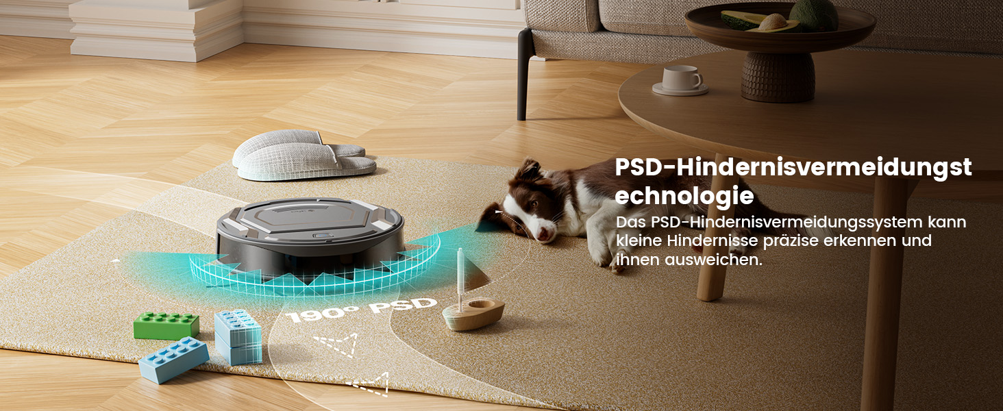 Робот-пилосос LEFANT M210P P1: тихий, тонкий, з Wi-Fi, Alexa, 6 режимів, для тварин, підлоги, килими