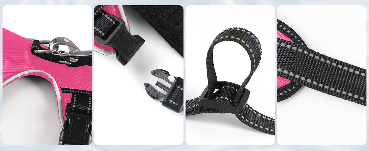 Світловідбиваючий нашийник для собак Jewyow з LED, перезаряджуваний, м'який, регульований, водонепроникний, для середніх та великих собак, зелений (рожевий, M)