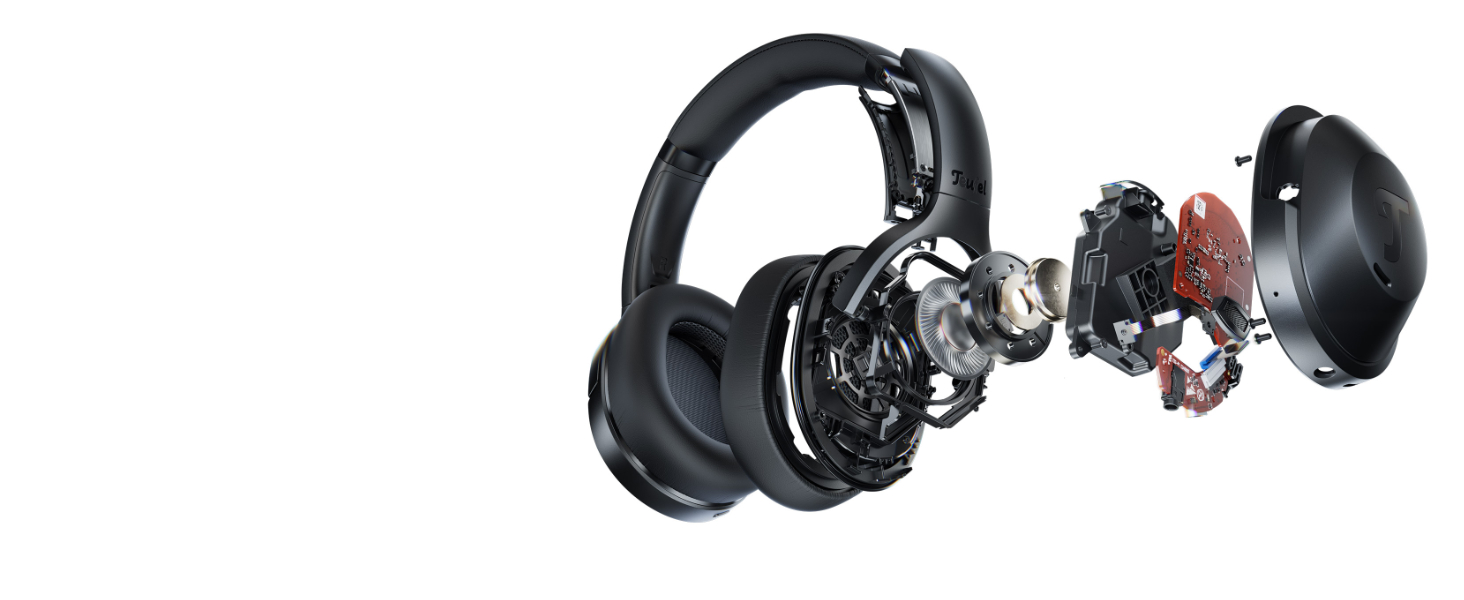 Бездротові Bluetooth-навушники Teufel REAL Blue NC 3 Over-Ear з активним шумопоглинанням (ANC), Steel Blue