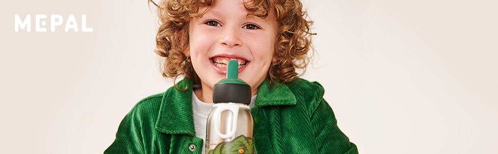 Mepal - Flip-Up Campus Thermos Flask - Insulated Drinking Bottles for Kids - Stainless Steel Thermos - 9 Hours Hot & 12 Hours Cold - BPA-Free - 350 ml - Unicorn