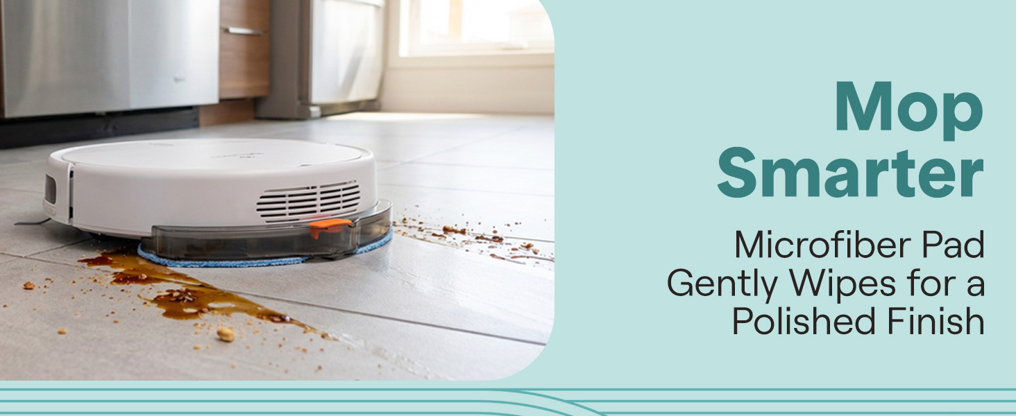 Робот-пилосос SereneLife з функцією миття підлоги, 3-в-1, з керуванням через додаток, для тварин та килимів, 700Pa