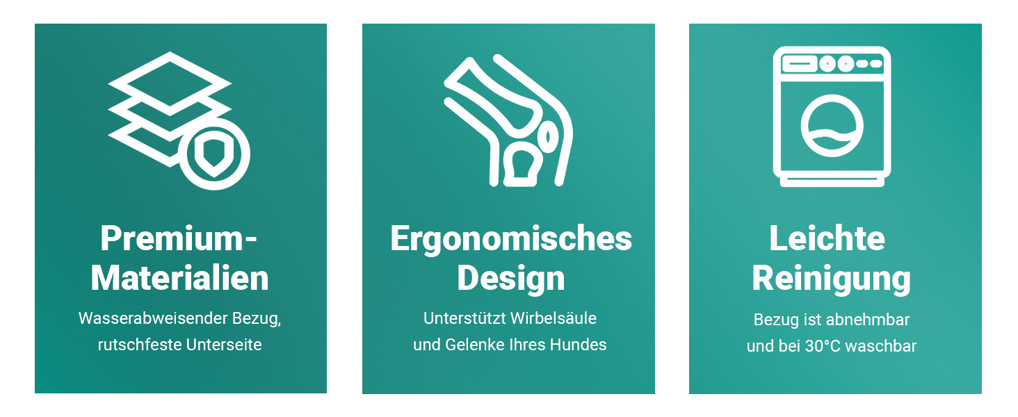 Ортопедичне ліжко для собак Emmi-pet - Ergonomisches Hundesofa для великих собак, 120x85x25 см. Зручне, м'яке, з антиковзаючою поверхнею, дихаюче, з регульованою формою. XXL (120x85 см)