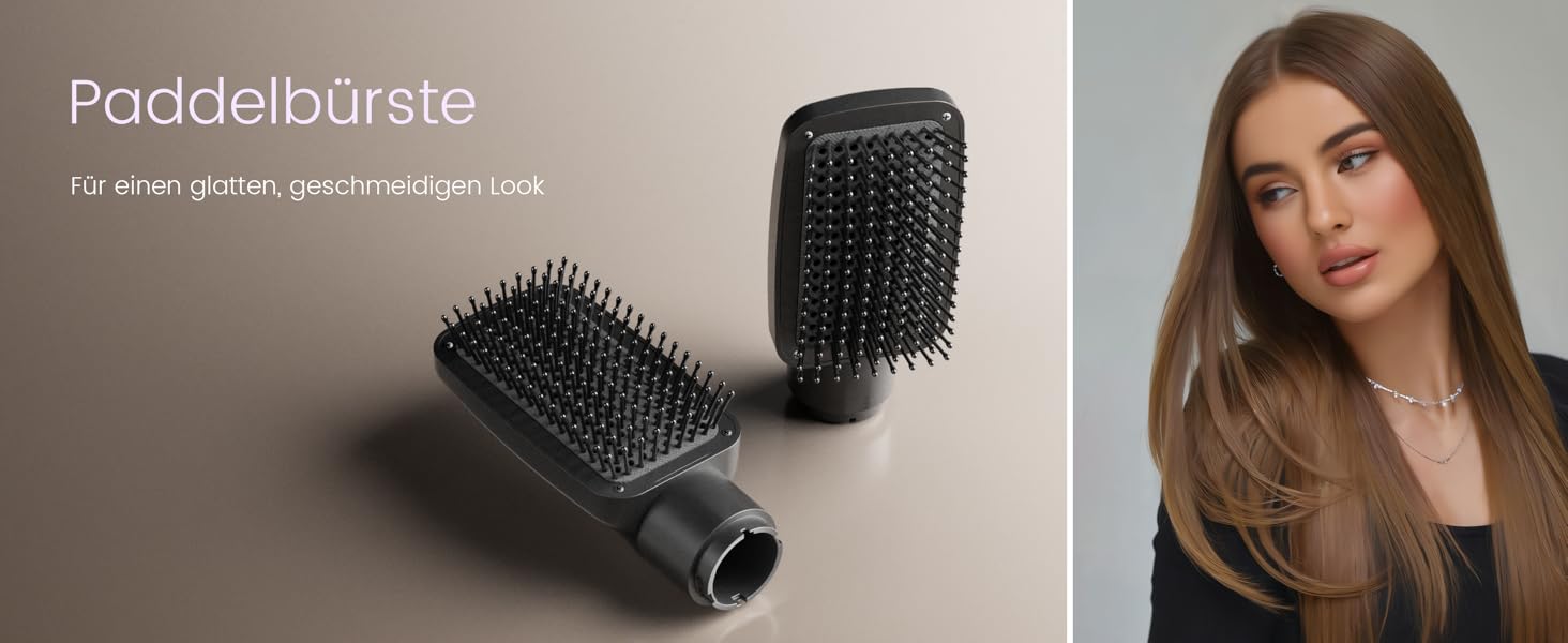 Airstyler 6-в-1: Фен-щітка, локони, об'єм, випрямлення, сушка волосся (Rose Gold)