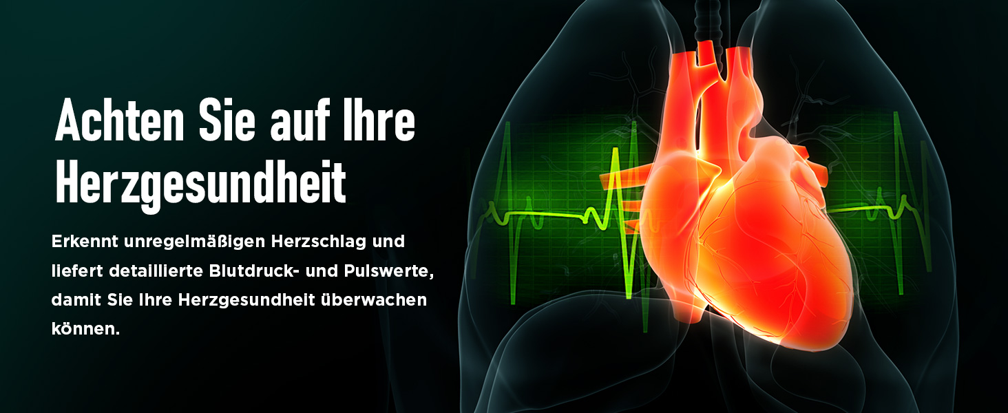 Тонометр RunStar на плече з широкою манжетою (22-42 см) для дому, автоматичний цифровий тонометр з сумкою для зберігання, пам'ять на 2 x 99 показників