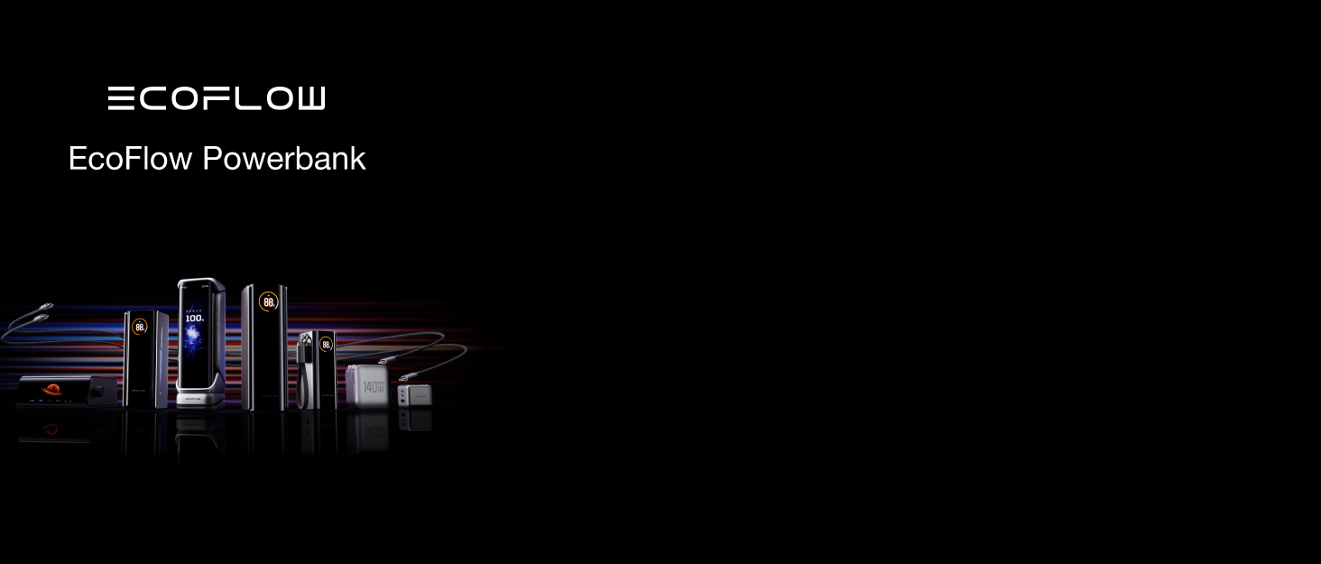 EcoFlow Power Bank 25000mAh 170W: Портативний зарядний пристрій для ноутбуків, iPhone, MacBook, Samsung, iPad, Steamdeck, Switch (Срібний)