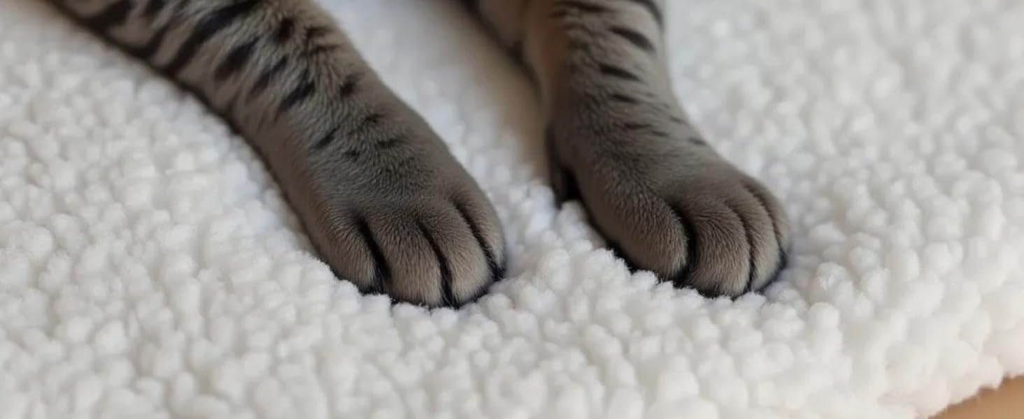 Кішка ліжко на підвіконня PiuPet 90x25 см | Антиковзне ліжко для котів | М'яка, самогріюча ковдра | Бежевий