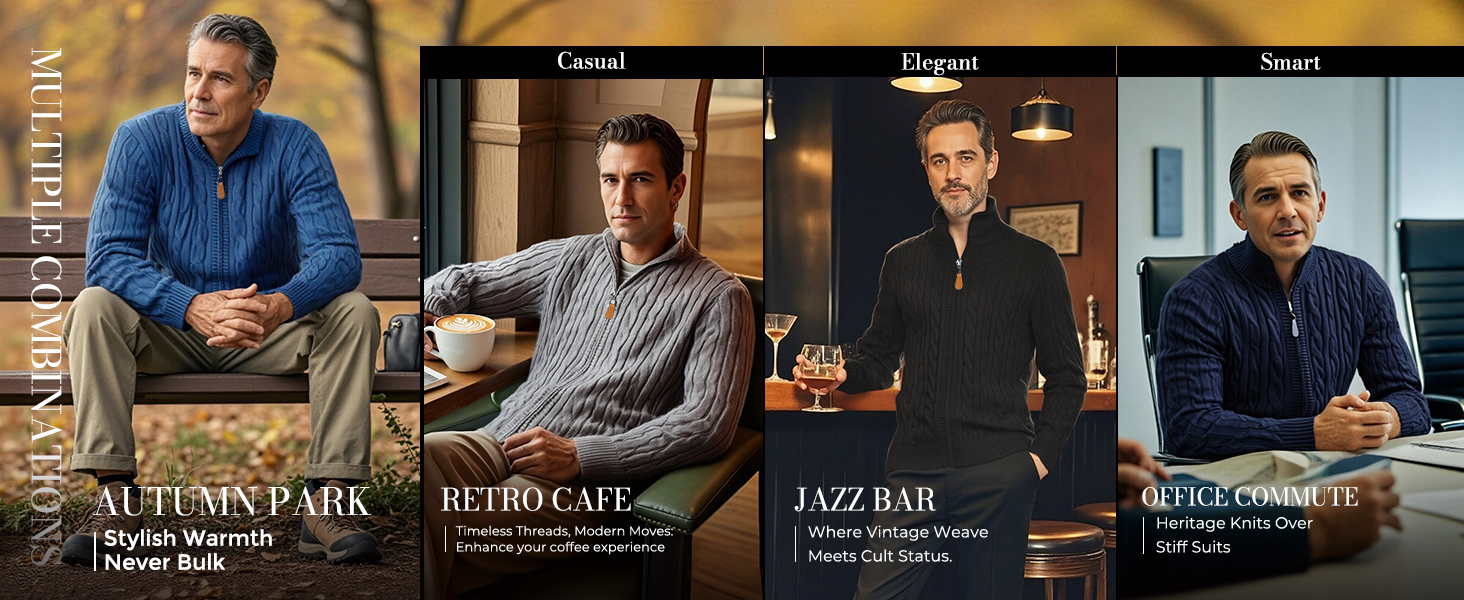 Кардиган чоловічий PJ PAUL JONES з блискавкою та стоячим коміром, в'язаний з дрібним візерунком, колір морської хвилі