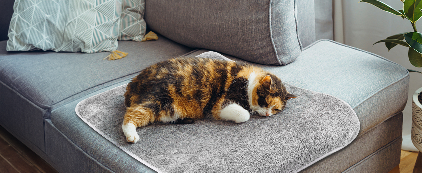 Плед для собак та котів Nobleza: м'який флісовий плед, 100x80 см, 2 шт. (темно-сірий та світло-сірий)