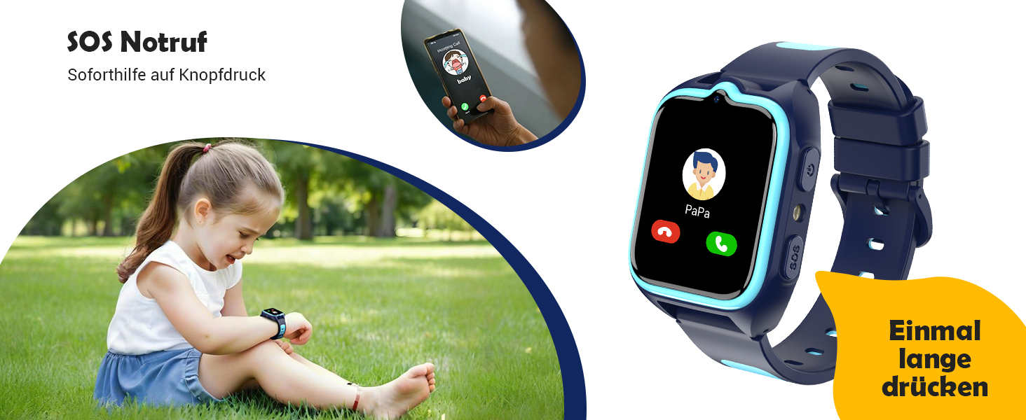 Дитячий смарт-годинник Blackview Kinder 4G: GPS, SIM-карта, відеодзвінки, SOS, дзвінки, чат, SMS, шкільний режим, лічильник кроків, блакитний