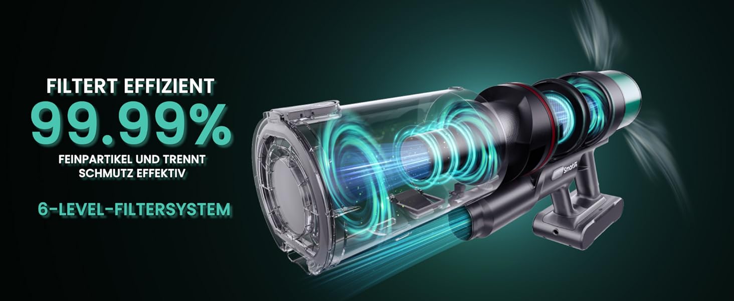 Бездротовий акумуляторний пилосос SmartAI V5 з автоматичним режимом, 55Kpa, 600W, 80 хвилин роботи, для килимів, шерсті тварин та твердих поверхонь