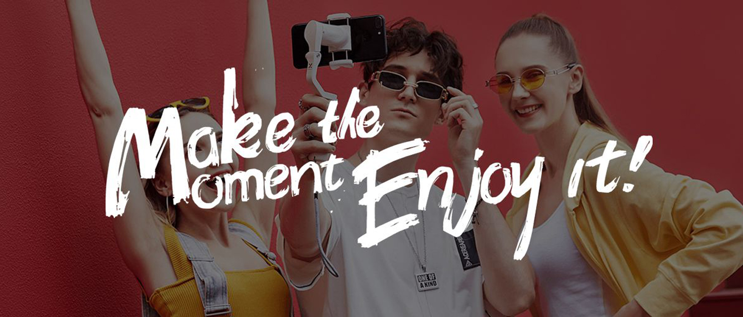 Штатив-стабілізатор Hohem iSteady M6 Kit для смартфонів з AI-трекером та світлом, 3-осьовий, OLED-дисплей, 400г