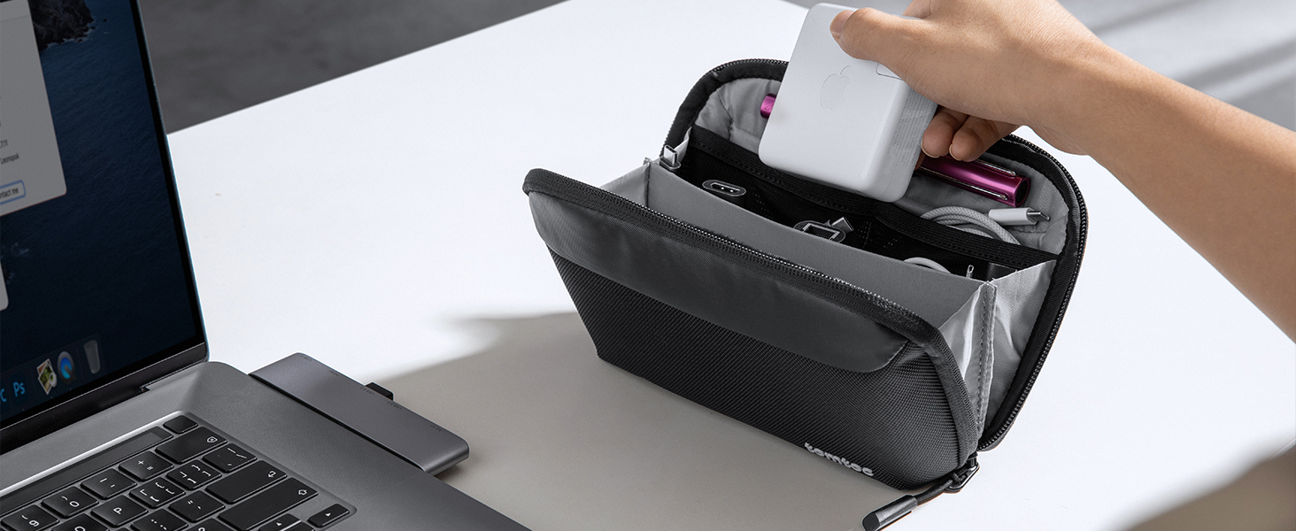 Органайзер для кабелів tomtoc: компактна сумка для аксесуарів та гаджетів